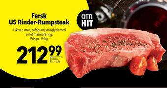Citti Fersk us rinder-rumpsteak tilbud