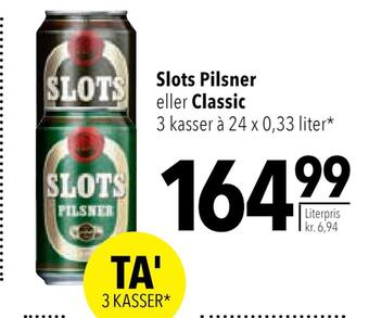 Citti Slots pilsner eller classic tilbud