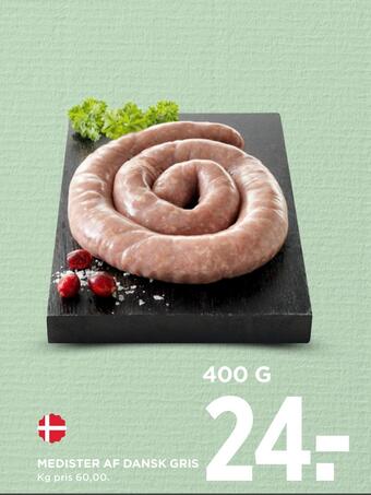 MENY Medister af dansk gris tilbud