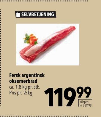 Citti Fersk argentinsk oksemørbrad tilbud