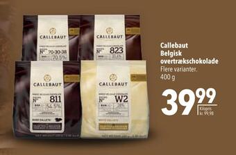 Citti Callebaut belgisk overtrækschokolade tilbud