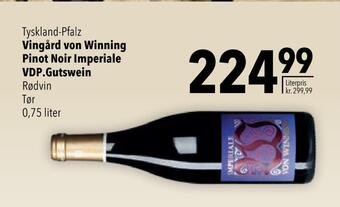Citti Vingård von winning pinot noir imperiale vdp.gutswein tilbud