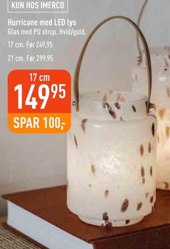 Imerco Hurricane med led lys tilbud