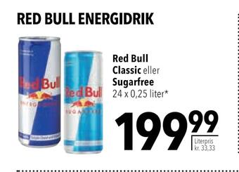 Red bull classic eller sugarfree