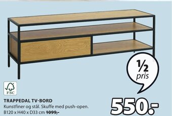 JYSK TRAPPEDAL TV-BORD tilbud