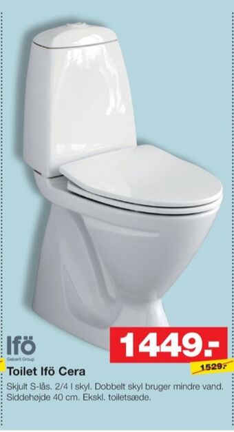 Bauhaus Ifö toilet tilbud