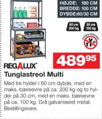 Regalux reol