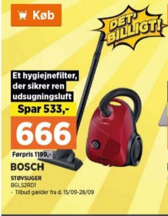 Power Bosch støvsuger tilbud