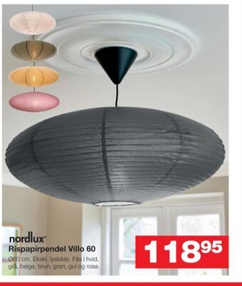 Bauhaus Villo 60 loftlampe tilbud