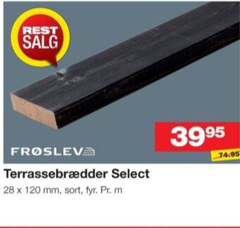 Bauhaus Frøslev træ a/s terrassebrædder tilbud