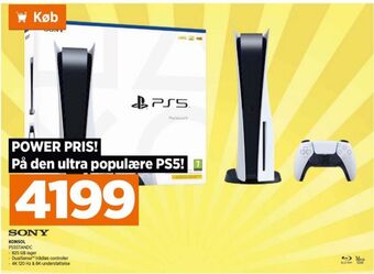 Power Playstation 5 spillekonsol tilbud