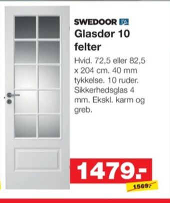 Bauhaus Swedoor dør tilbud