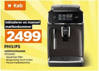 Power Philips espressomaskine tilbud