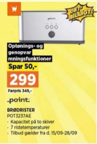 Power Point brødrister tilbud