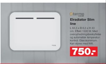 Bauhaus Termo elradiator tilbud
