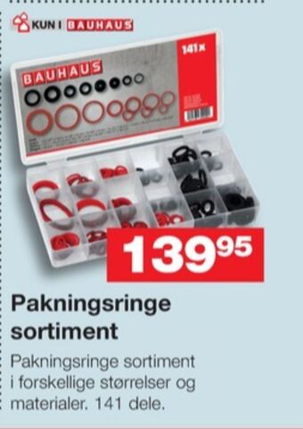 Bauhaus Bauhaus pakningsringe tilbud