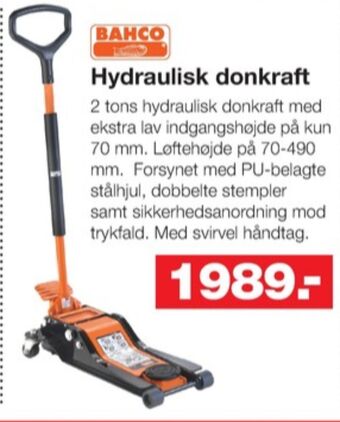 Bauhaus Bahco donkraft tilbud