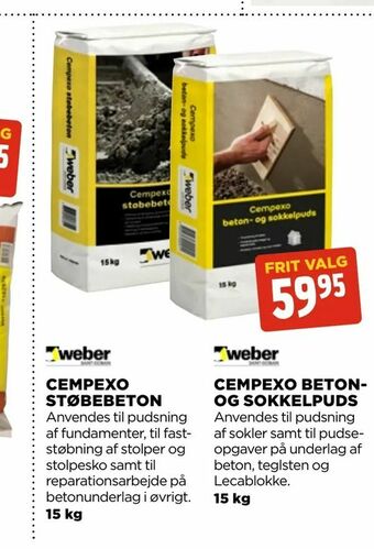 jem & fix Cempexo beton- og sokkelpuds tilbud