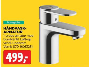 Håndvaskarmatur