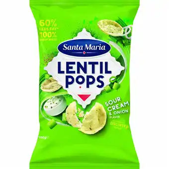 Fleggaard Lentil pops sour cream & onion 100g tilbud
