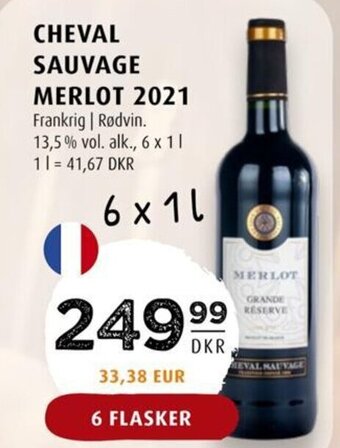 Scandinavian Park CHEVAL SAUVAGE MERLOT 2021 tilbud