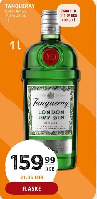 Scandinavian Park TANQUERAY London Dry Gin tilbud