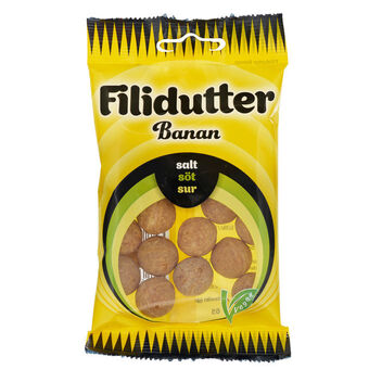 Konfekta - lakrids filidutter m. banan