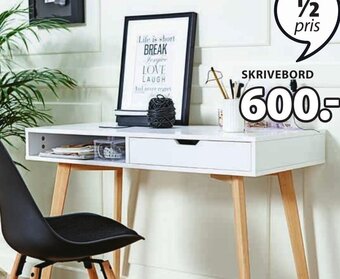 JYSK TAMHOLT SKRIVEBORD tilbud