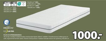 JYSK PLUS S15 SPRINGMADRAS tilbud