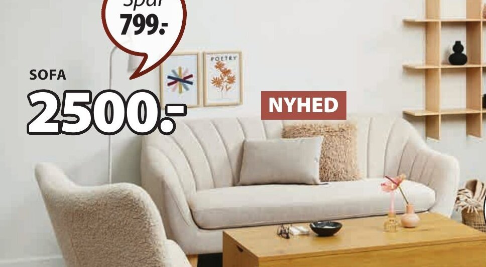 EGEDAL SOFA tilbud hos JYSK
