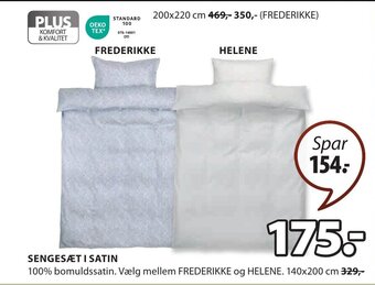 JYSK SENGESÆTI SATIN tilbud