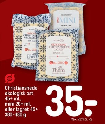 REMA 1000 Christianshede skæreost mellemlagret 45+ tilbud