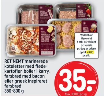 REMA 1000 Rema 1000 marineret kotelet med flødekartofler tilbud