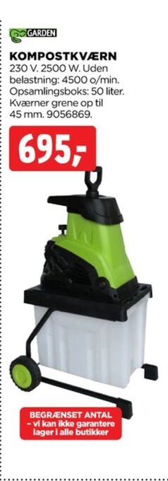 jem & fix Garden kompostkværn tilbud