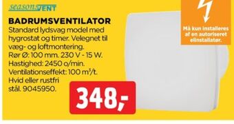 jem & fix Seasonsvent ventilator tilbud