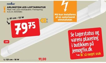 jem & fix Arlington led armatur tilbud