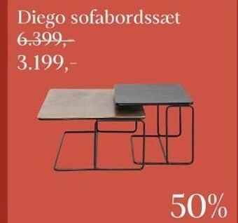 Sit´n Sleep Diego sofabordssæt tilbud