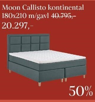 Moon callisto kontinental 180x210 m/gavl