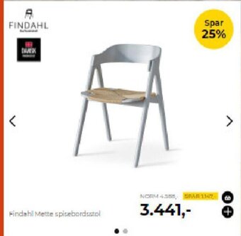 Findahl Mette spisebordsstol