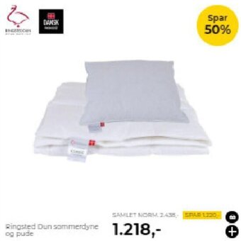 Ringsted Dun sammerdyne og pude