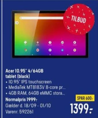 Elgiganten Acer tablet tilbud