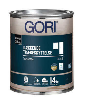 Gori 618 dækkende træbeskyttelse kulsort 0,75 liter
