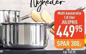 Imerco Multi kasserolle 1,8 liter julepris tilbud