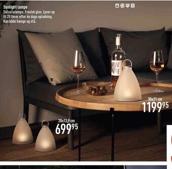 Imerco Sunlight lampe tilbud