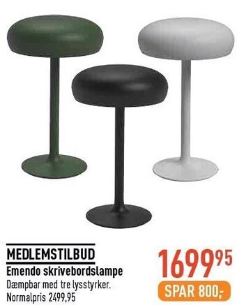 Imerco Emendo skrivebordslampe tilbud