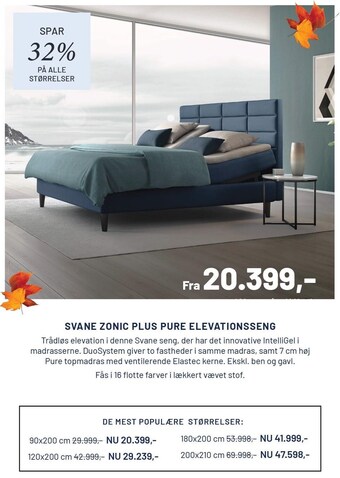 Svane zonic plus pure elevationsseng