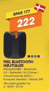 Expert Feel bluetooth højtttaler tilbud