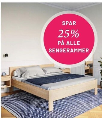 Drømmeland Spar 25% på alle sengerammer tilbud