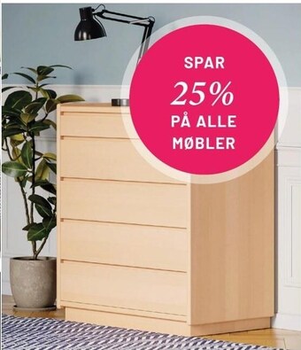 Soar 25% på alle møbler