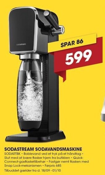 Punkt1 Sodastream sodavandsmaskine tilbud
